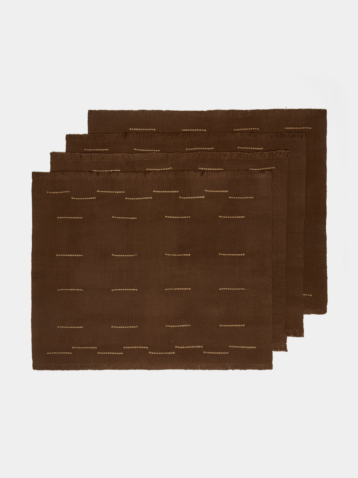 Revolution of Forms - Chiapas Handwoven Cotton Placemats (Set of 4) -  - ABASK
