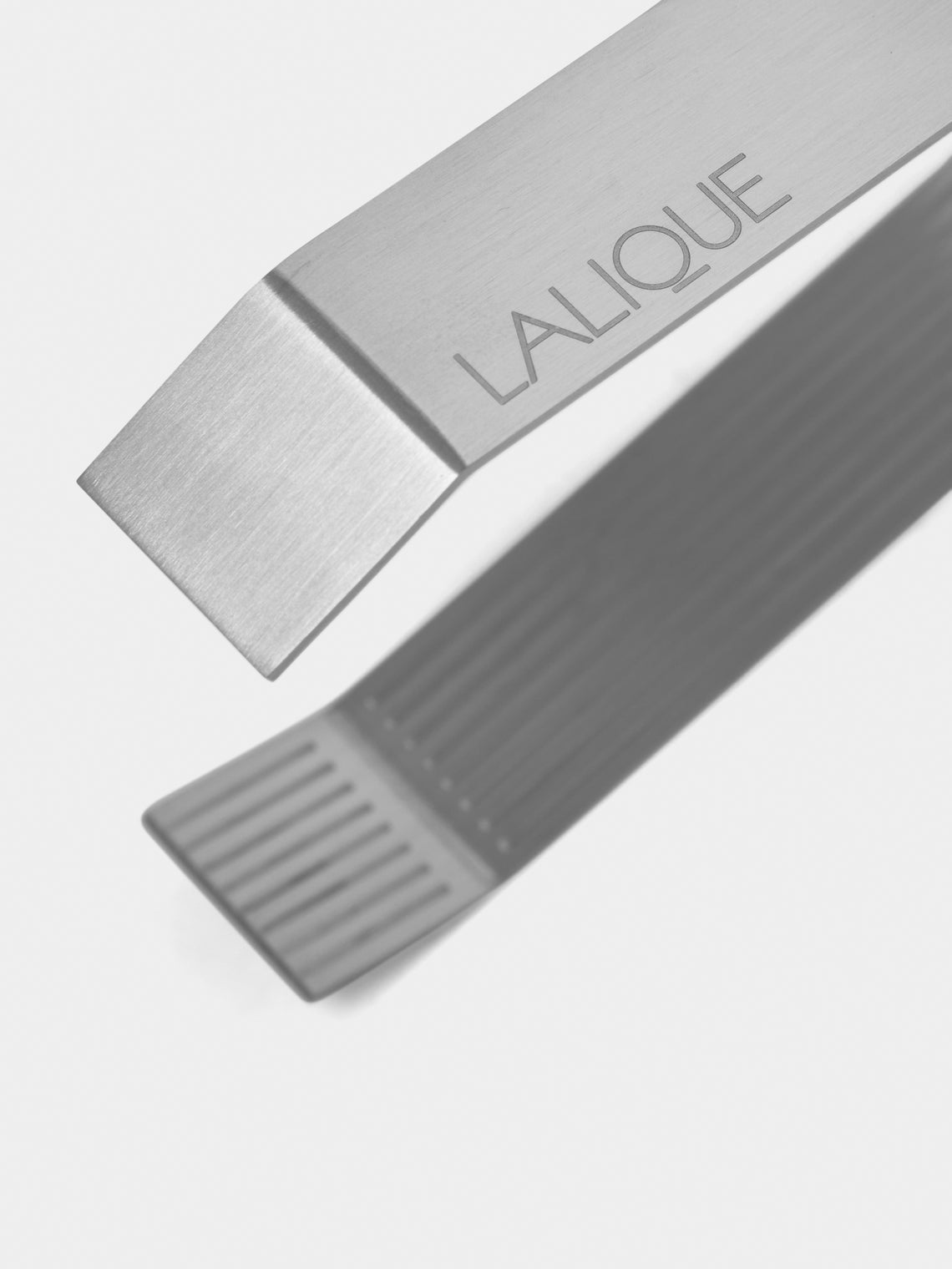 Lalique - Steel Wingen Ice Tongs -  - ABASK