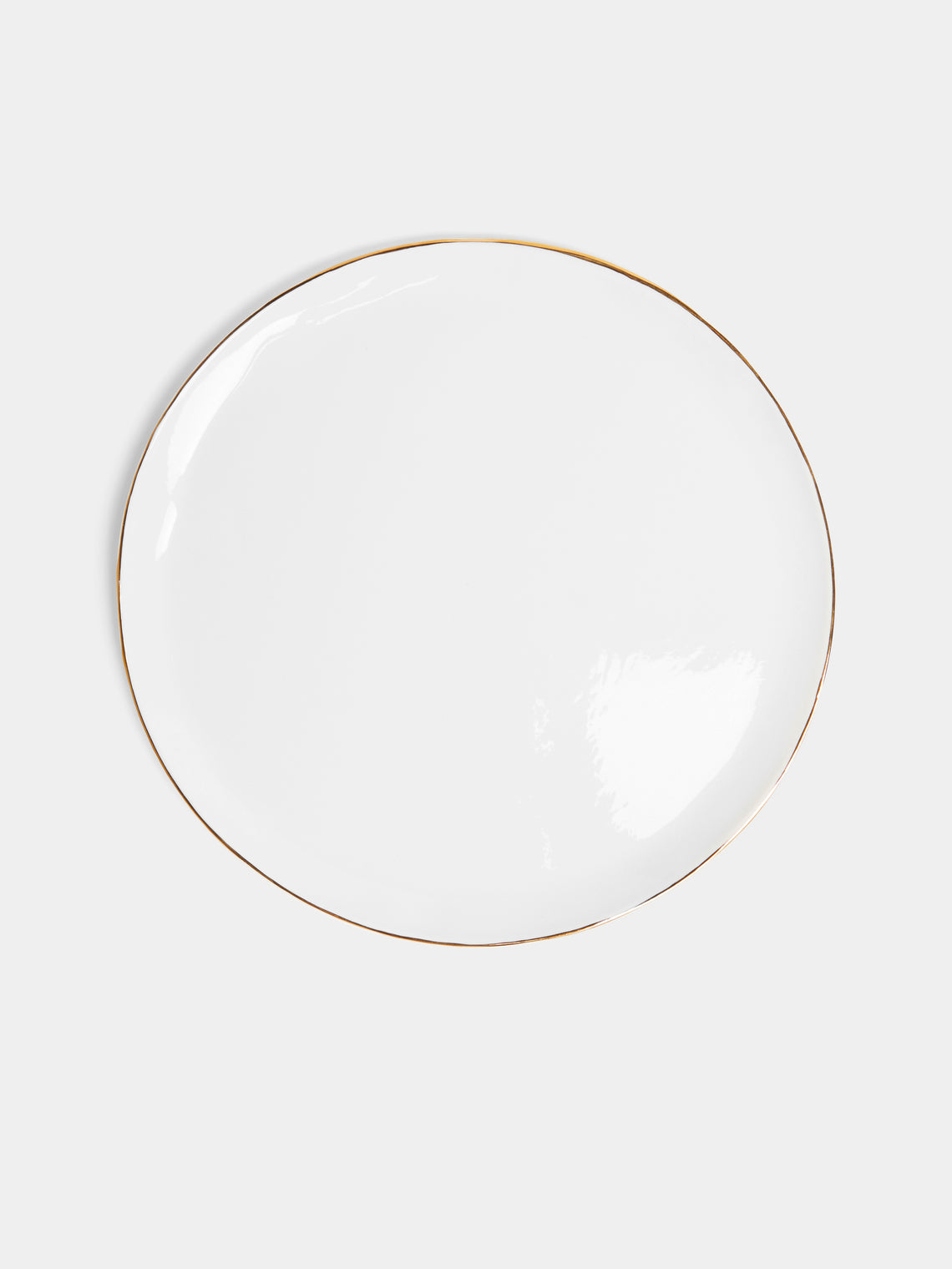 Feldspar - Hand-Painted 24ct Gold and Bone China Dinner Plates (Set of 4) -  - ABASK - 