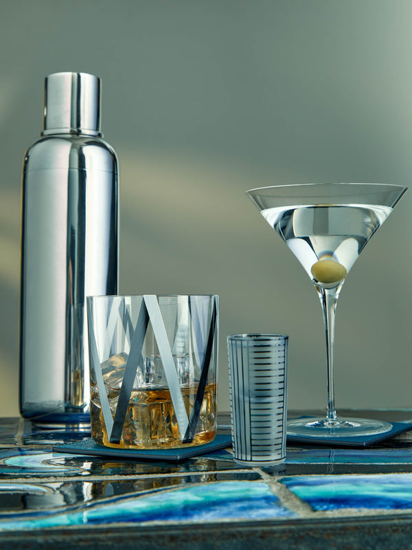 Antique and Vintage - Tall Cocktail Shaker - Silver - ABASK