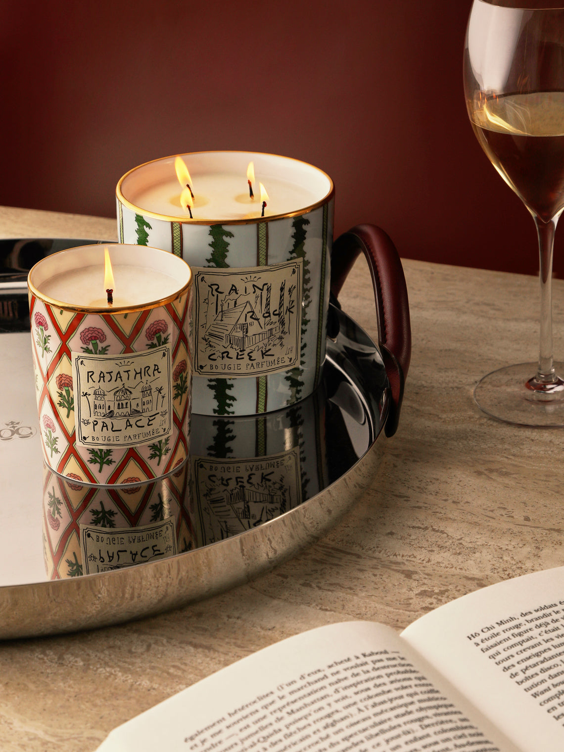 Ginori 1735 - Profumi Luchino Rajathra Palace Porcelain Candle -  - ABASK