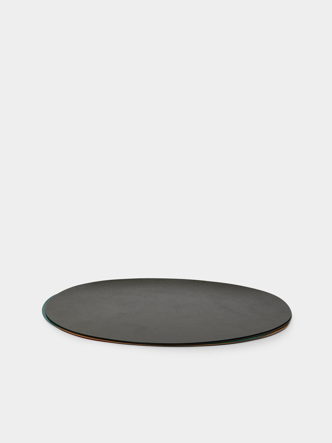 Huh Myoung-Wook - Ottchil Metal Placemats with Leather Holder (Set of 5) -  - ABASK