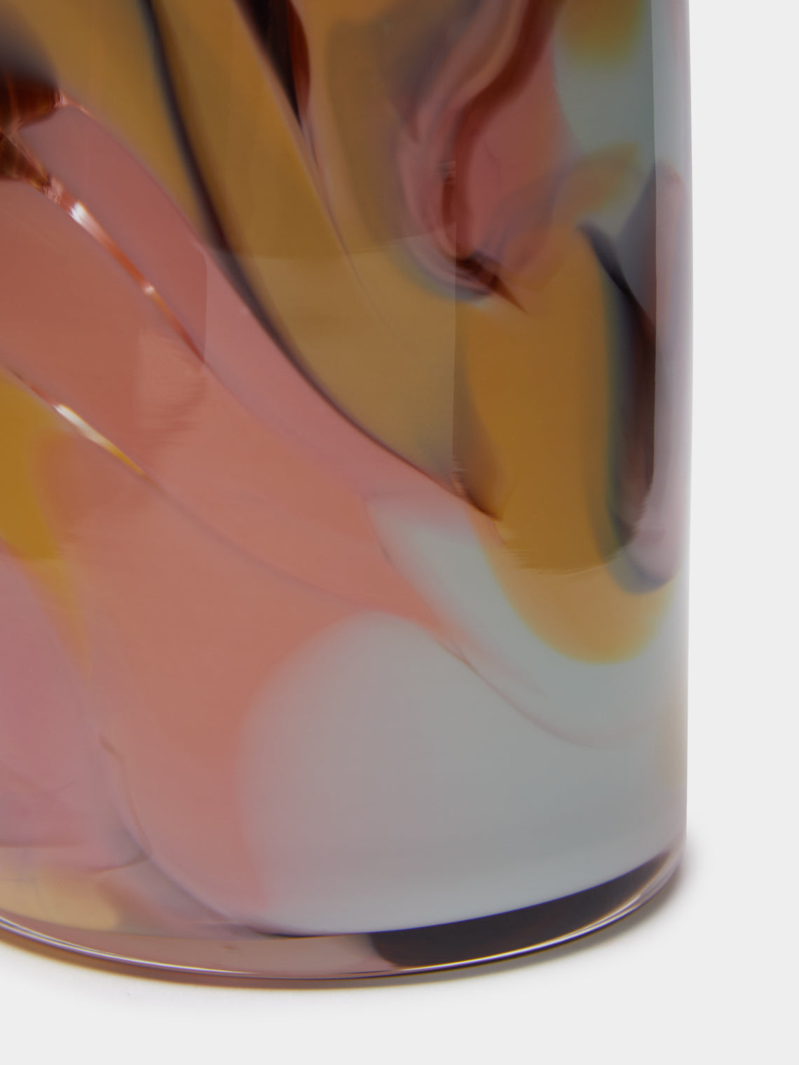 The Glass Studio - Marbled Hand-Blown Glass Bud Vase -  - ABASK