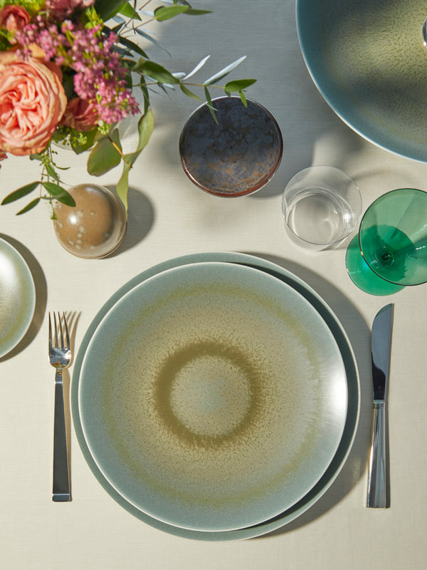 Jaune de Chrome - Todra Porcelain Dinner Plate -  - ABASK