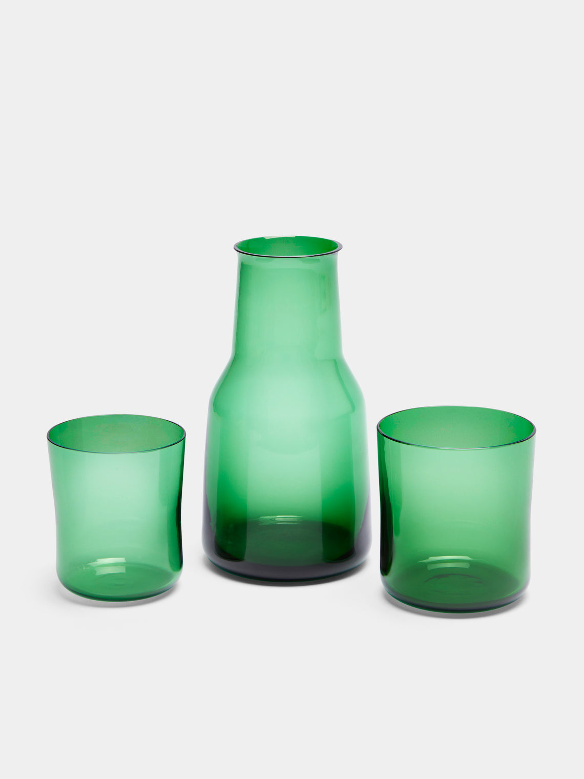 NasonMoretti - Hand-Blown Murano Glasses and Carafe (Set of 3) -  - ABASK - 