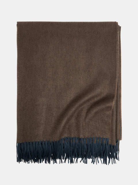 Begg x Co - Arran Cashmere Reversible Blanket -  - ABASK - 