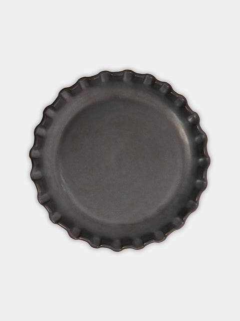 Perla Valtierra - Hand-Glazed Ceramic Dinner Plates (Set of 4) -  - ABASK - 