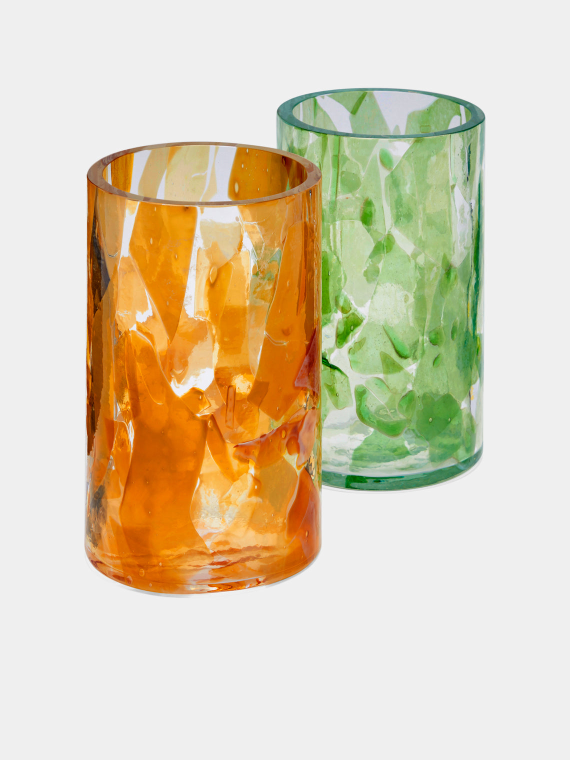Stories of Italy - Topaz Hand-Blown Murano Glass Vase -  - ABASK