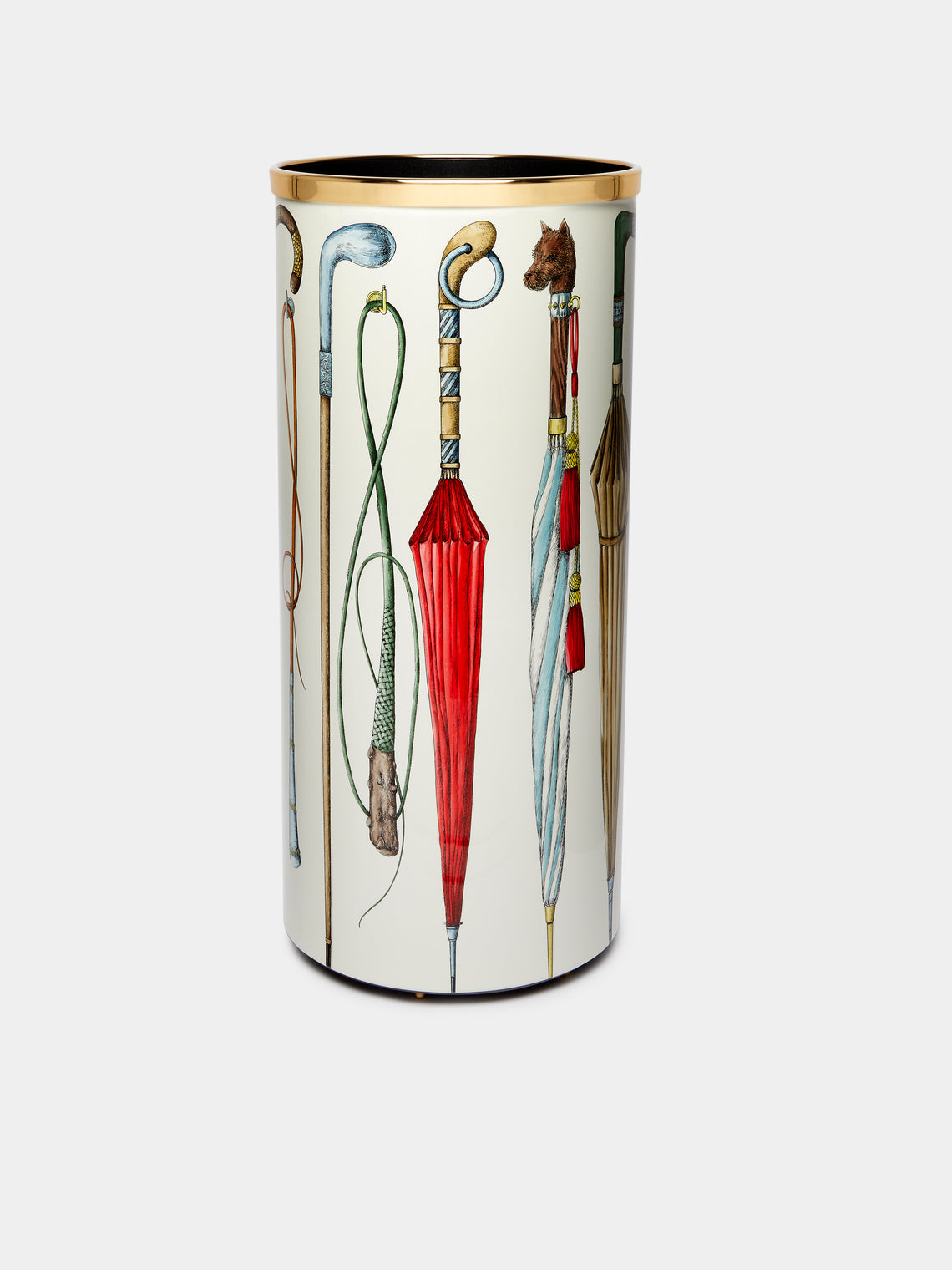 Fornasetti - Ombrelli e Bastoni Iron Umbrella Stand - White - ABASK