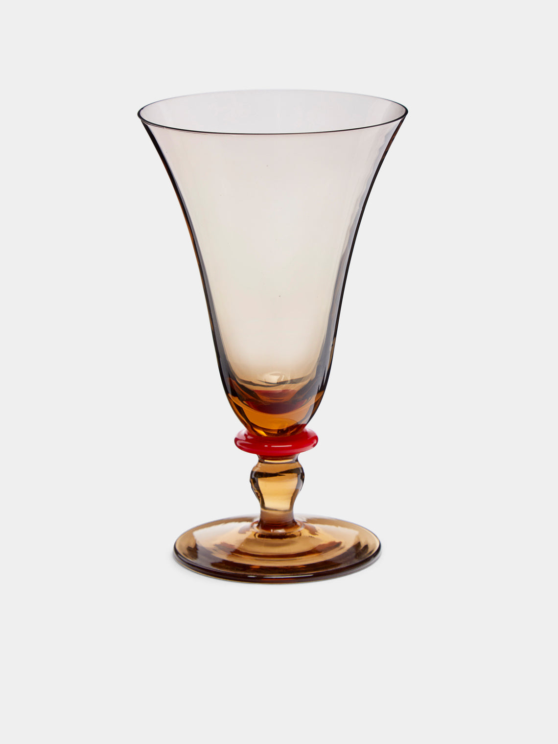 Antique and Vintage - 1930s Art Deco Smoked Glass (Set of 28) - Red - ABASK - 