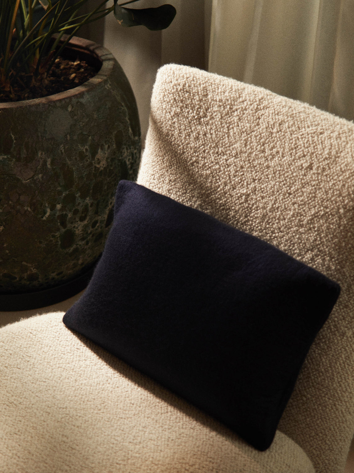 Rose Uniacke - Hand-Dyed Felted Cashmere Small Cushion -  - ABASK