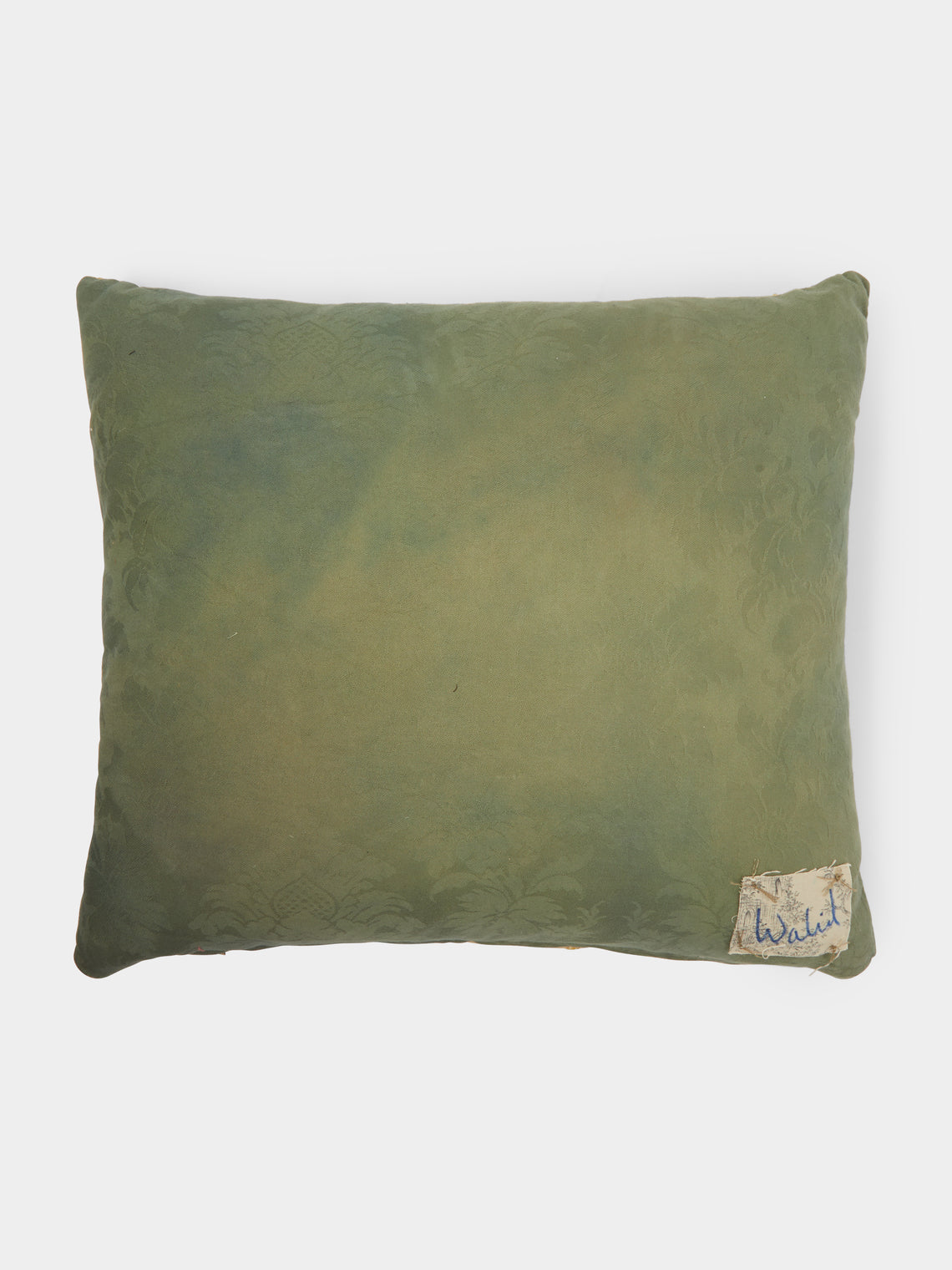 By Walid - 19th-Century Embroidered Wool Cushion -  - ABASK