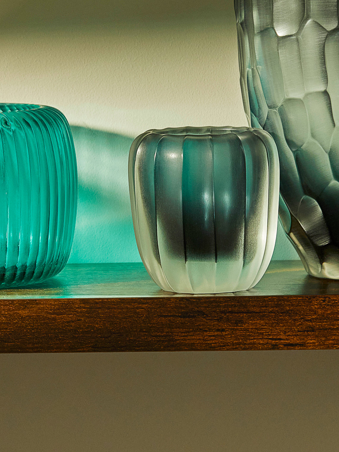 Micheluzzi Glass - Rullo Oceano Hand-Blown Murano Glass Vase -  - ABASK
