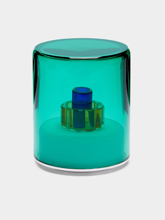 Green Wolf Lighting - Verde II Hand-Blown Murano Glass Portable Table Light -  - ABASK - 