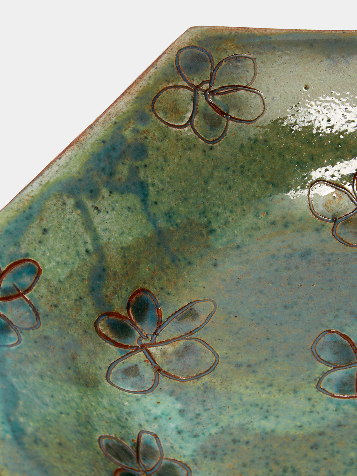 Anut Cairo - Daisy Hand-Painted Ceramic Dessert Plates (Set of 4) -  - ABASK