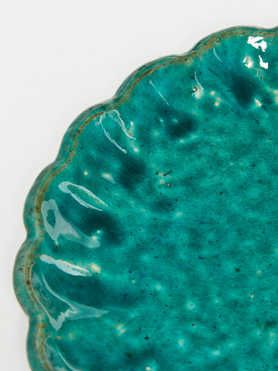 Anut - Scallop Ceramic Dessert Plates (Set of 4) -  - ABASK
