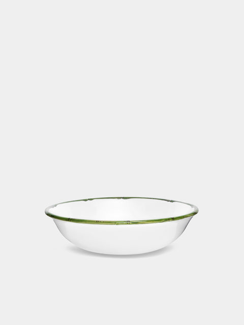 Z.d.G - Ramatuelle Bamboo Hand-Painted Ceramic Small Bowls (Set of 2) -  - ABASK - 