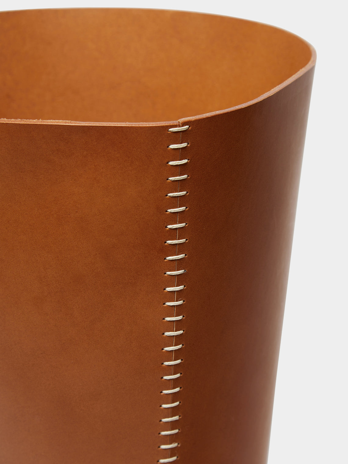 Otis Ingrams - Eyelet Leather Wastepaper Bin -  - ABASK