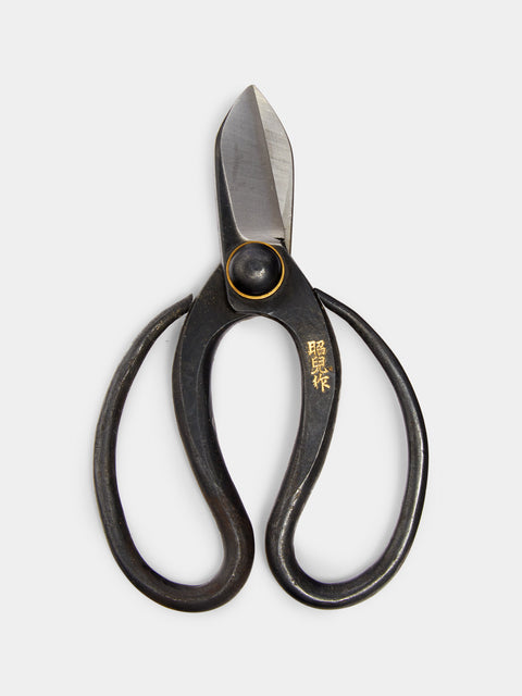 Banshu Hamono - Koryu Ikebana Hand-Forged Flower Scissors - Black - ABASK - 