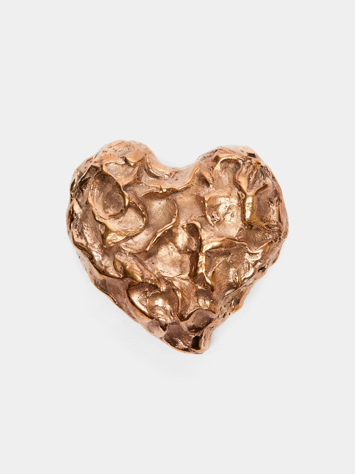 Osanna Visconti - Heart Hand-Cast Bronze Paperweight - Metallics - ABASK