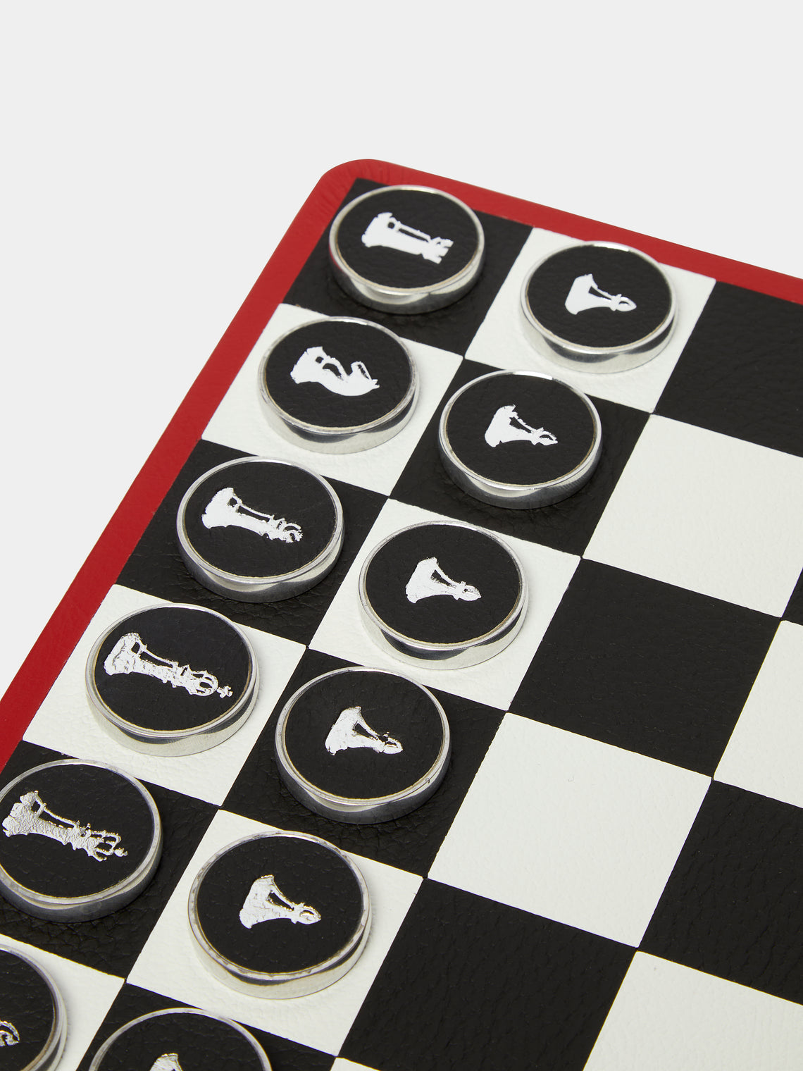 William & Son - Reversible Leather Backgammon and Chess Set -  - ABASK