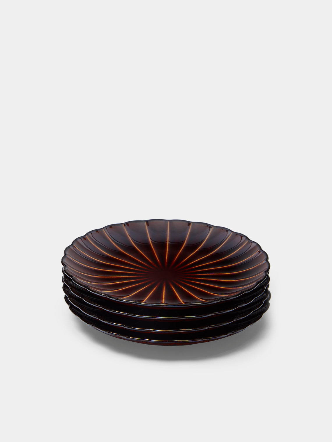 Kaneko Kohyo - Giyaman Urushi Ceramic Side Plates (Set of 4) -  - ABASK