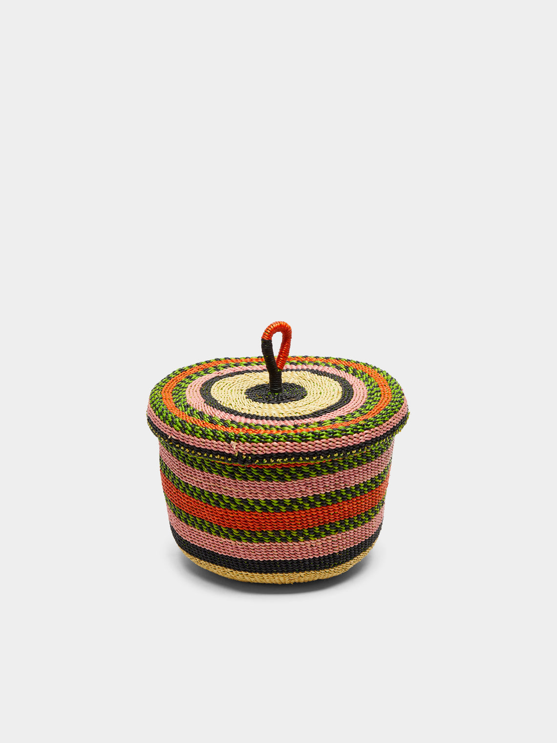 Baba Tree - Banasco Handwoven Elephant Grass Lidded Basket - Multiple - ABASK - 