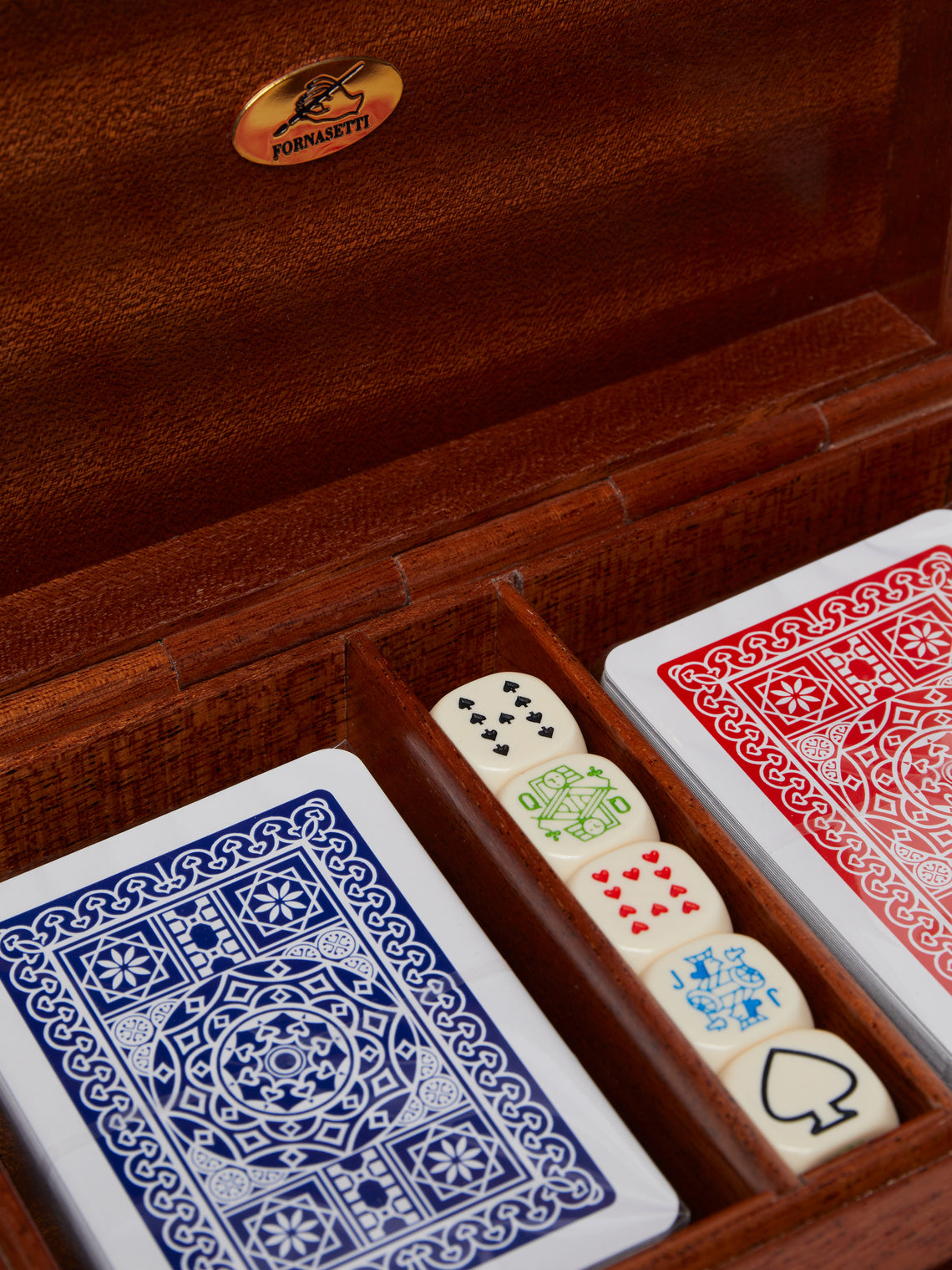 Fornasetti - Città di Carte Wood Playing Cards Box -  - ABASK