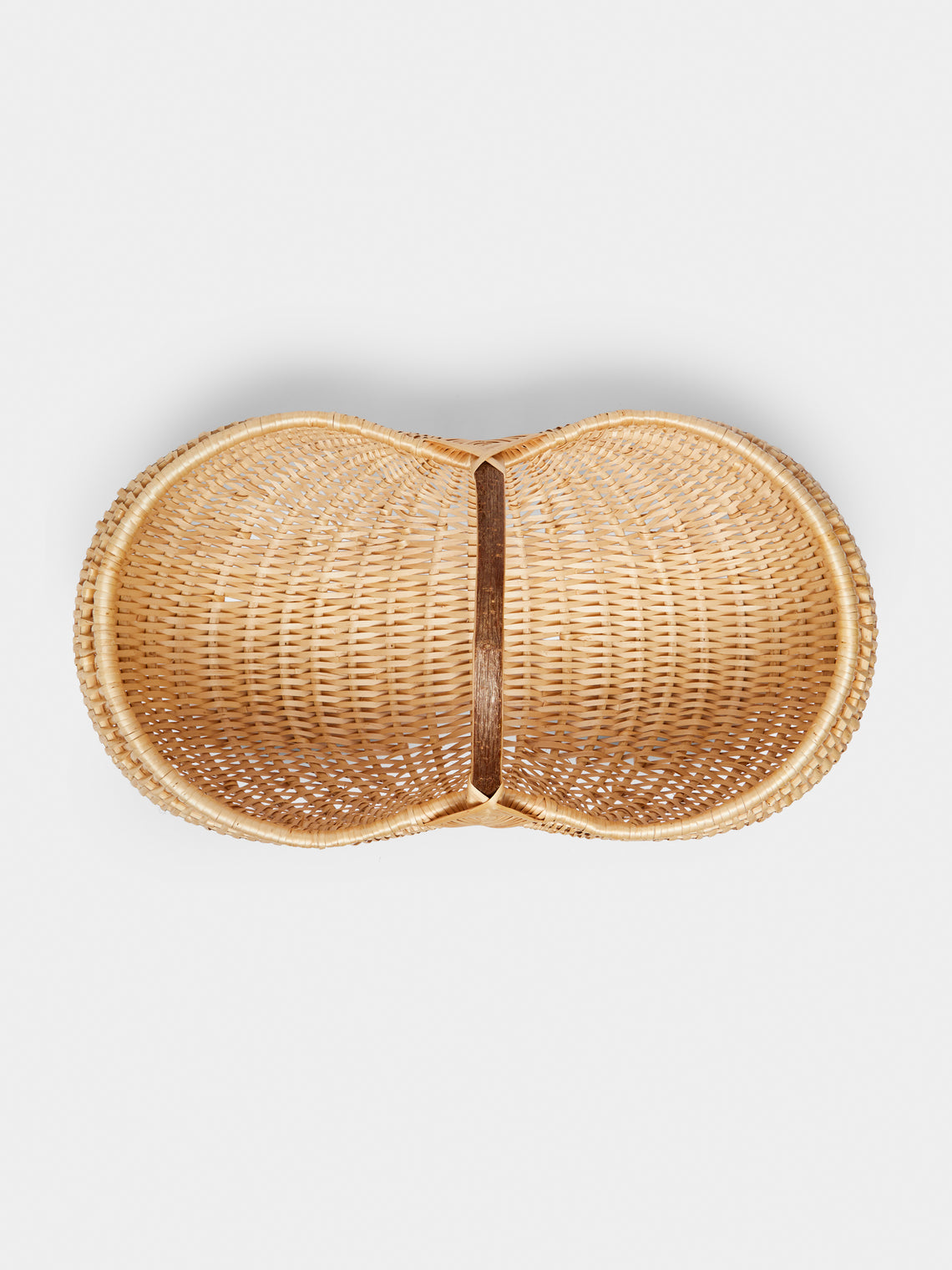 Benjamin Nauleau - Handwoven White Willow Flower Basket -  - ABASK