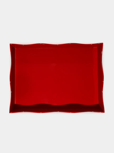 The Lacquer Company - Belles Rives Lacquered Large Tray -  - ABASK - 