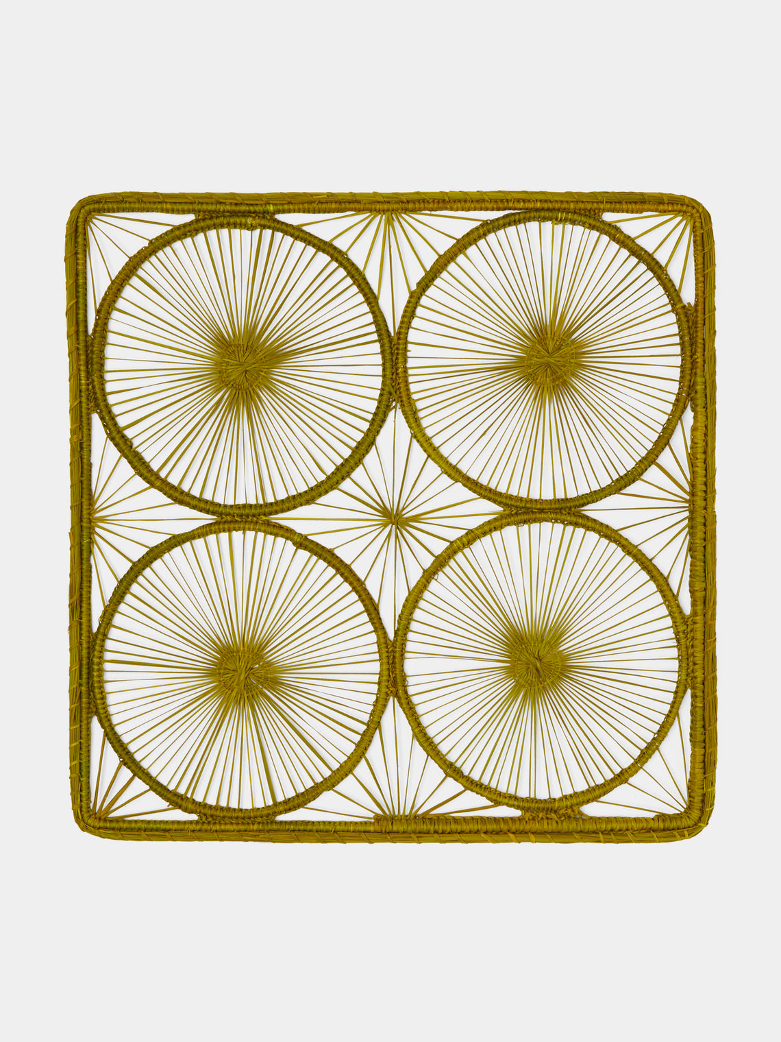 Artesanías del Atlántico - Spider Circles Handwoven Palm Placemats (Set of 4) -  - ABASK - 