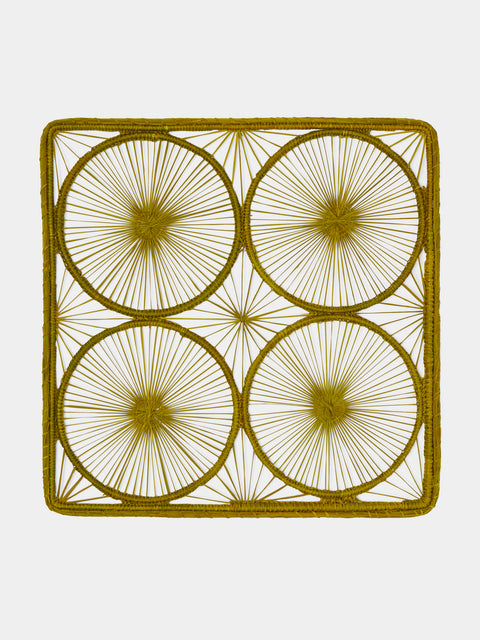 Artesanías del Atlántico - Spider Circles Handwoven Palm Placemats (Set of 4) -  - ABASK - 