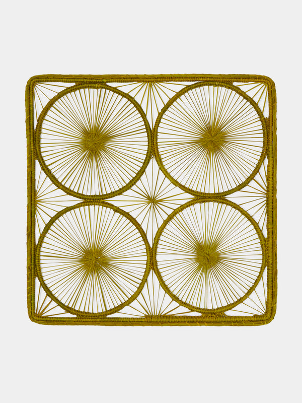 Artesanías del Atlántico - Spider Circles Handwoven Palm Placemats (Set of 4) -  - ABASK - 