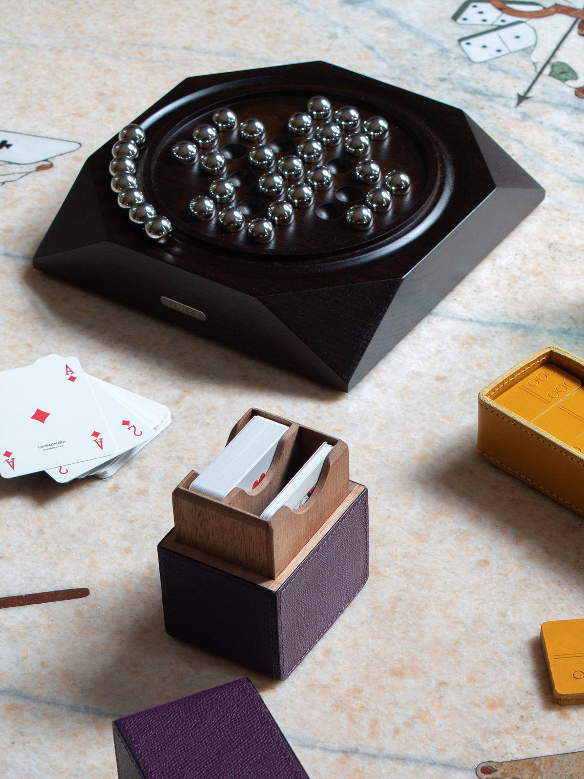 Giobagnara - Naples Leather Playing Cards Set -  - ABASK