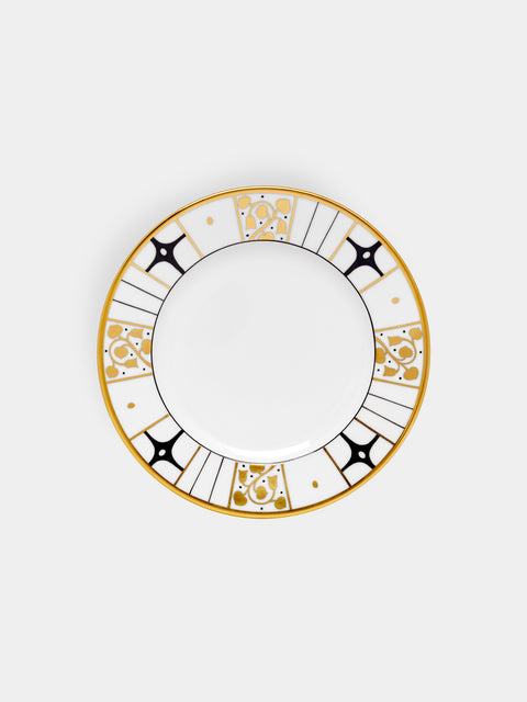 Augarten - Déco Vienne Hand-Painted Porcelain Dessert Plate - ABASK