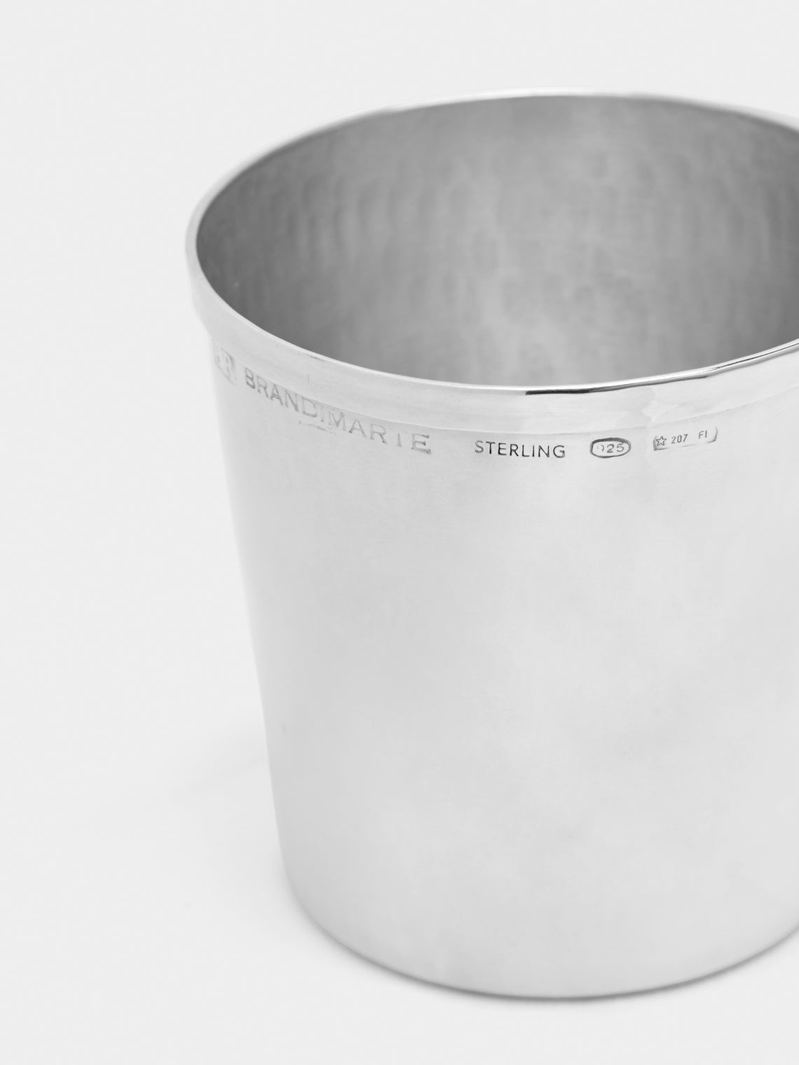 Brandimarte - Hammered Sterling Silver Liqueur Glass -  - ABASK