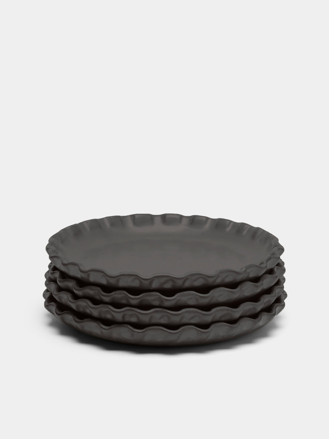 Perla Valtierra - Hand-Glazed Ceramic Side Plates (Set of 4) -  - ABASK