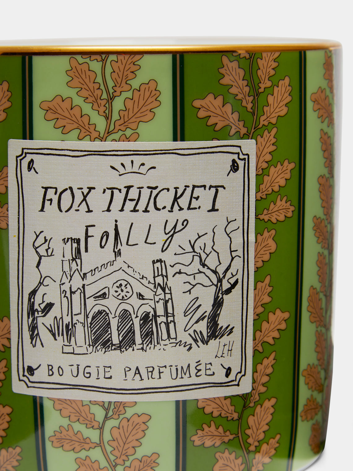 Ginori 1735 - Profumi Luchino Fox Thicket Folly Porcelain Large Candle -  - ABASK