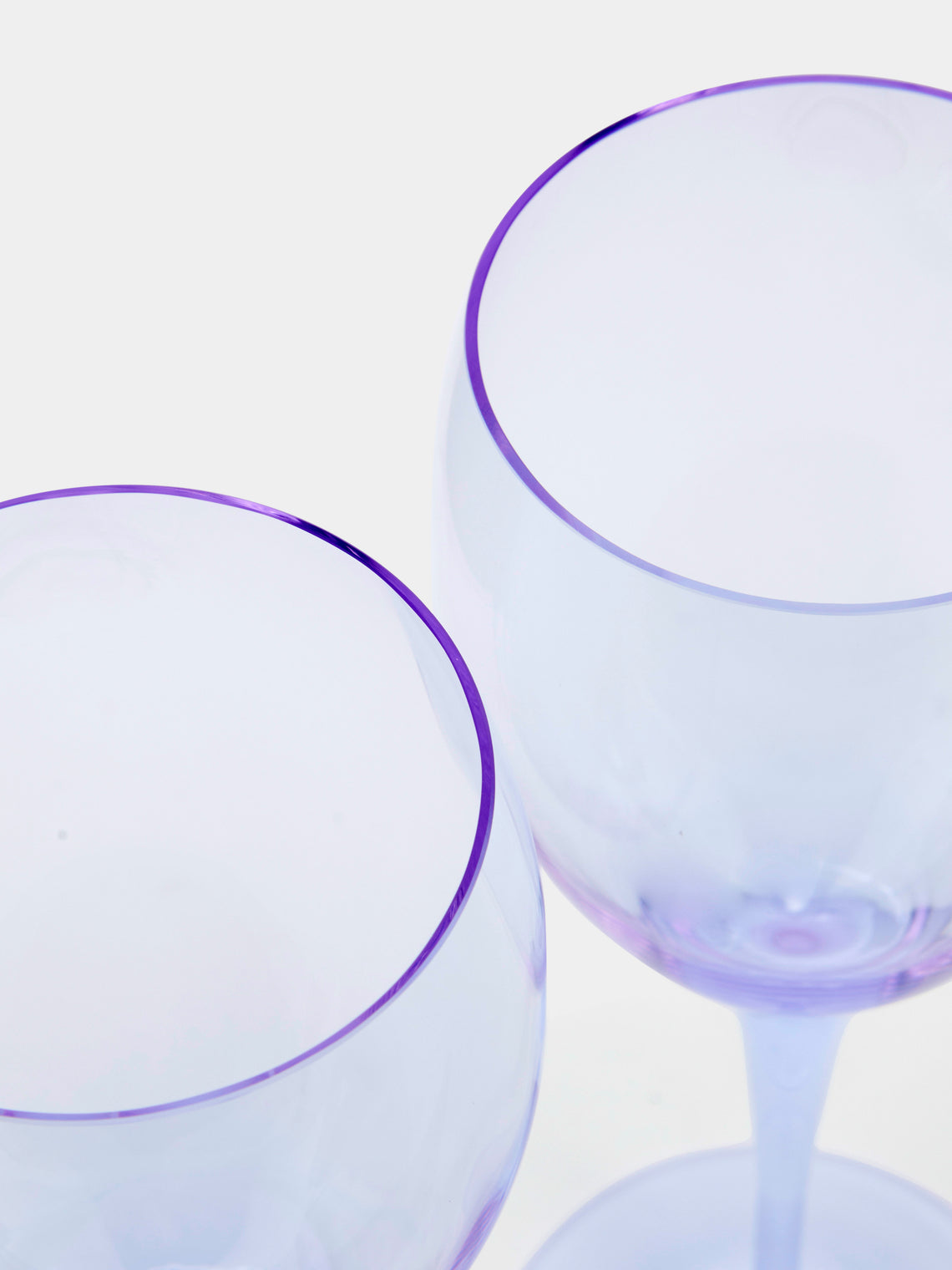 Moser - Optic Hand-Blown Crystal White Wine Glasses (Set of 2) -  - ABASK