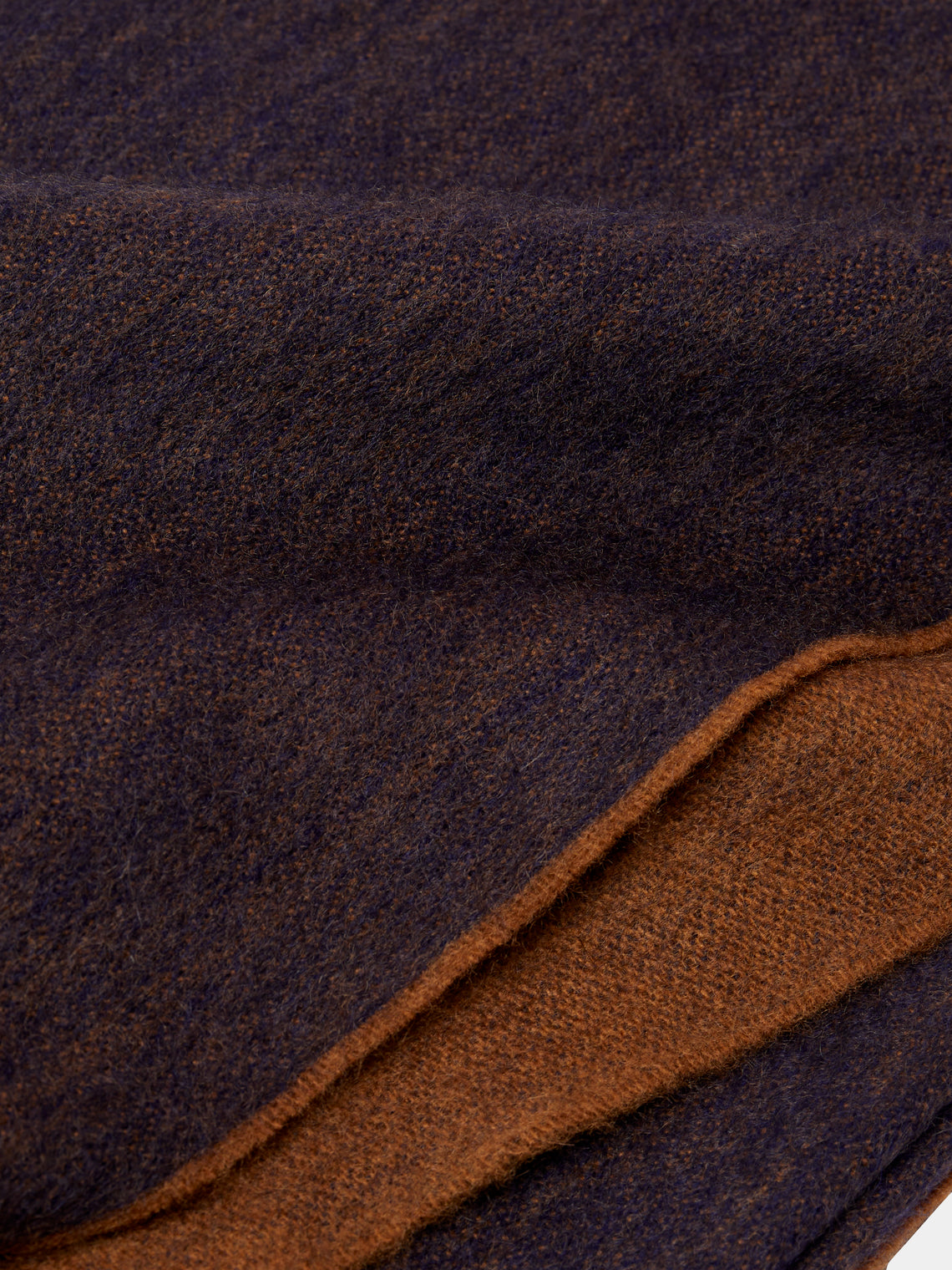 Begg x Co - Arran Cashmere Reversible Blanket - Brown - ABASK