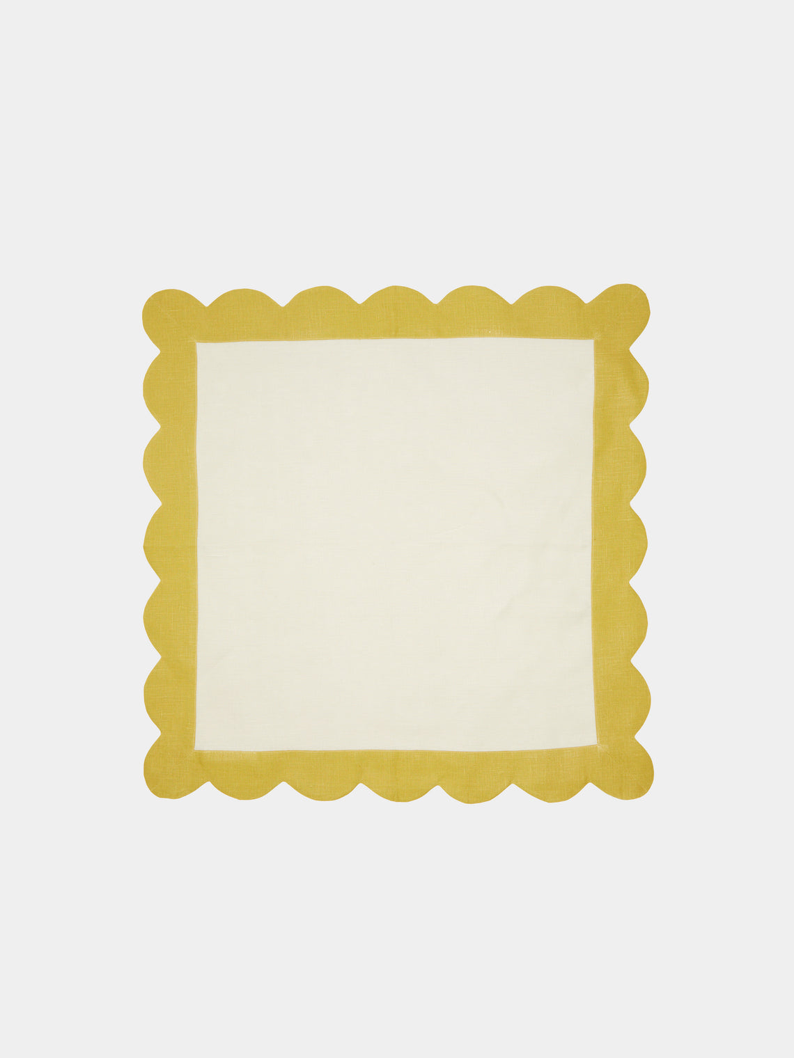 Angela Wickstead - Rapallo Scalloped Linen Napkins (Set of 4) -  - ABASK