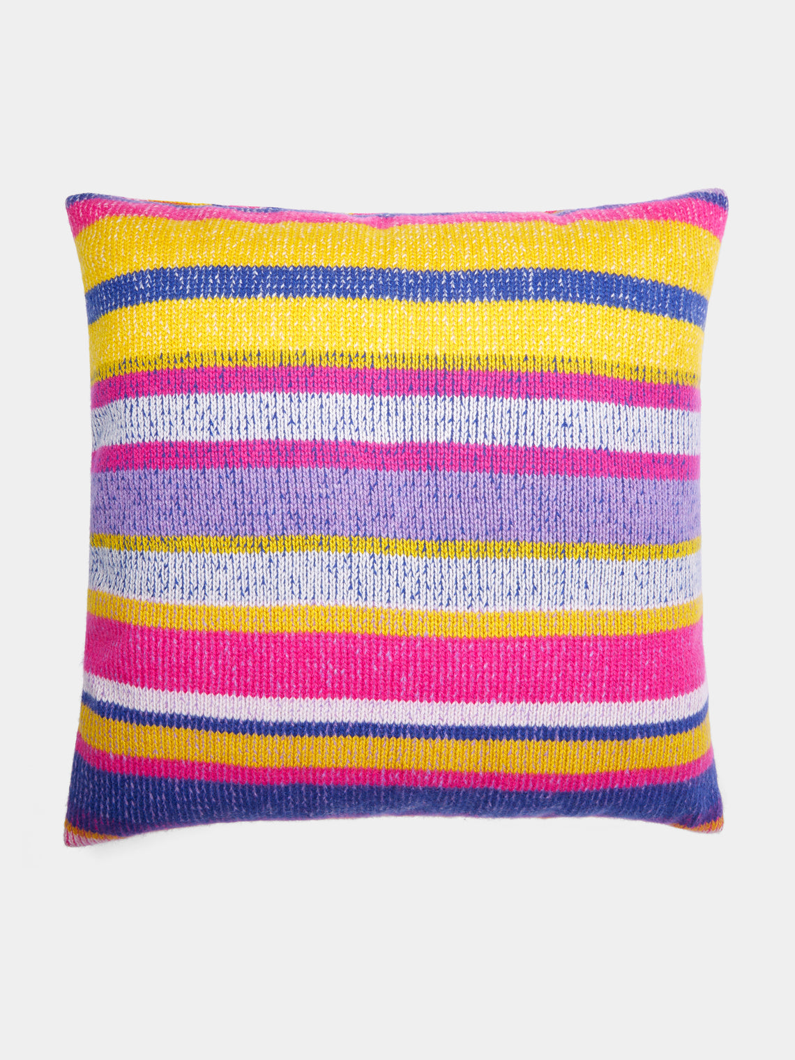 The Elder Statesman - Stripe Super Soft Cashmere Pillow -  - ABASK - 