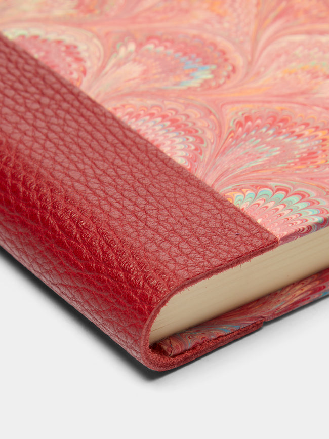 Giannini Firenze - Hand-Marbled Leather Bound Notebook -  - ABASK