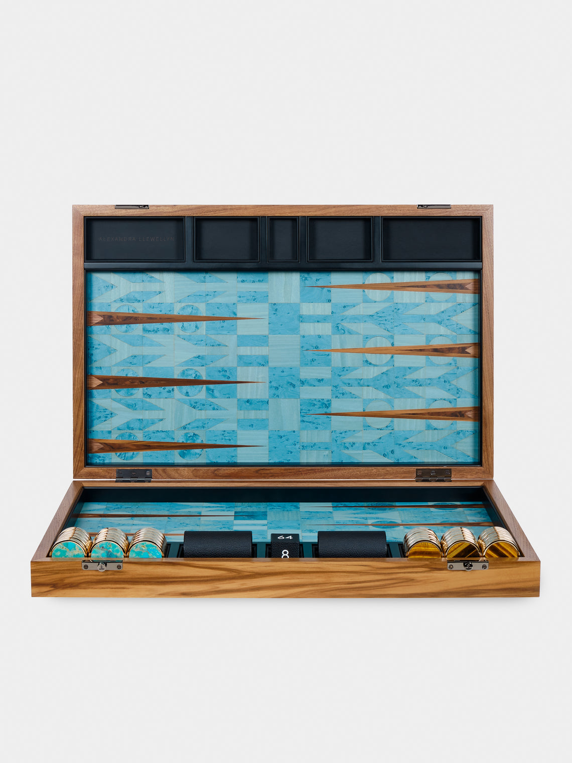 Alexandra Llewellyn - Geometrix Marquetry Tournament Backgammon Set -  - ABASK - 