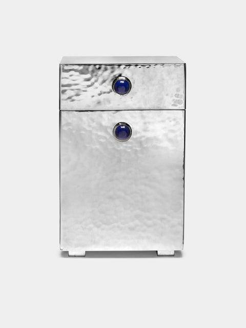 Wiener Silber Manufactur - Sterling Silver and Lapis Lazuli Cigarette Box -  - ABASK - 