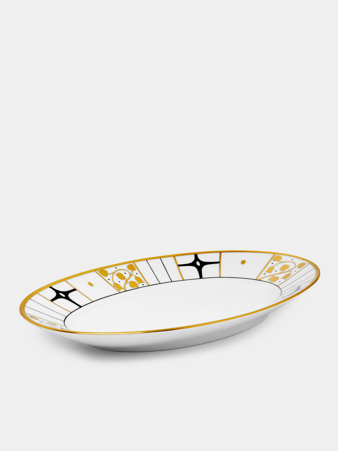 Augarten - Déco Vienne Hand-Painted Porcelain Serving Platter - White - ABASK