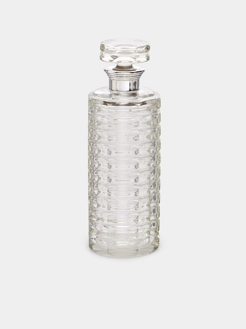 Antique and Vintage - Mid-Century Silver & Cut Glass Decanter (Set of 2) - Clear - ABASK - 