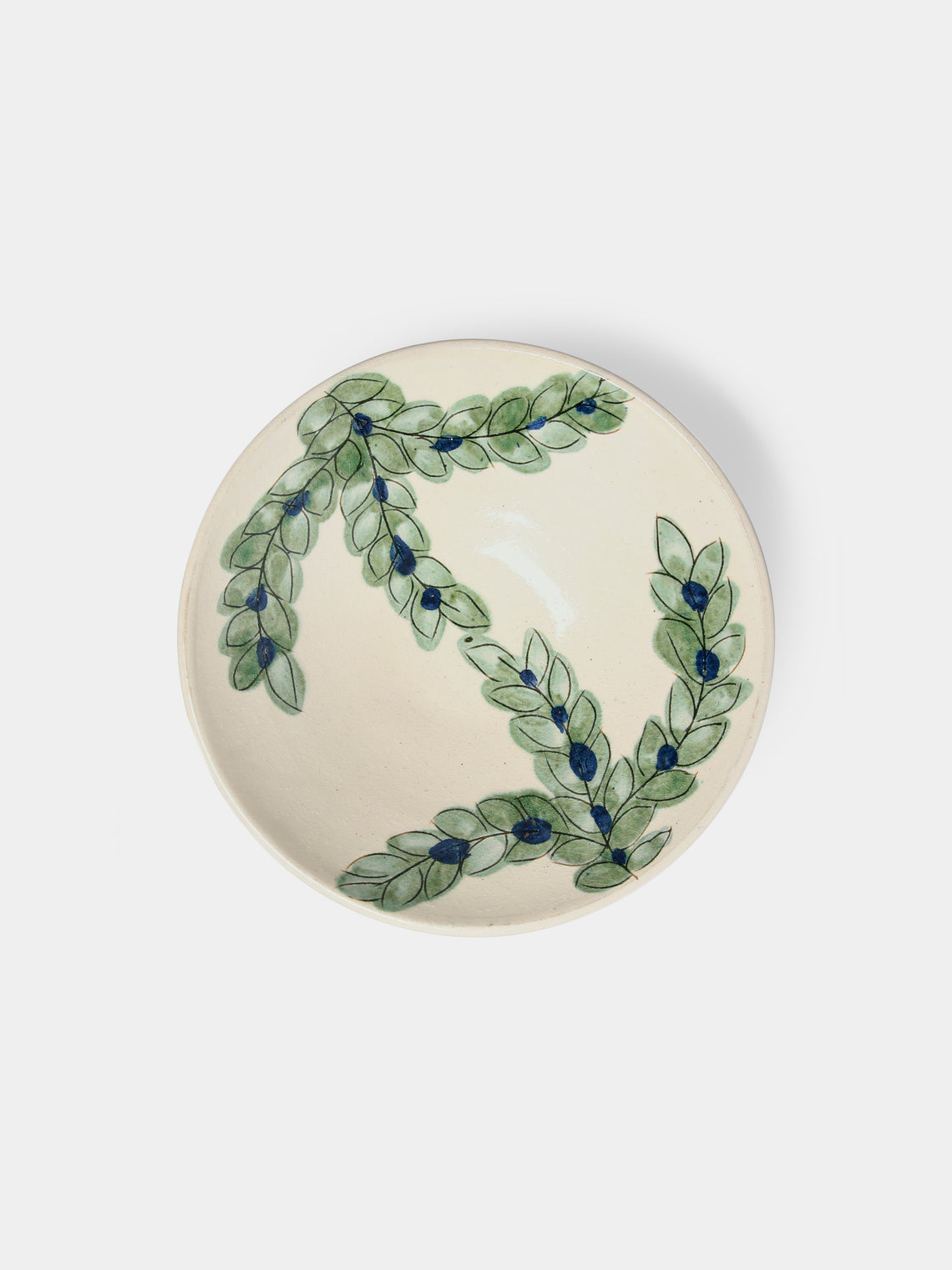 Anut Cairo - Leaves Hand-Painted Ceramic Bowls (Set of 4) -  - ABASK