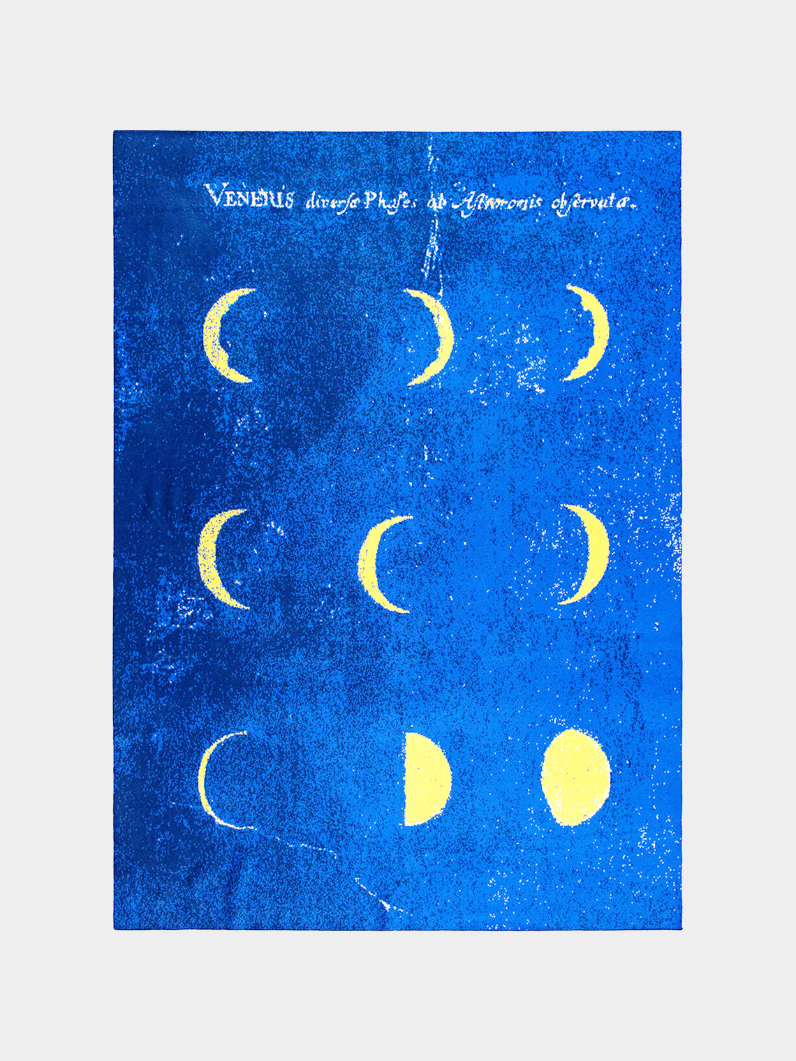 Saved NY - Moon Phases Cashmere Blanket - Blue - ABASK
