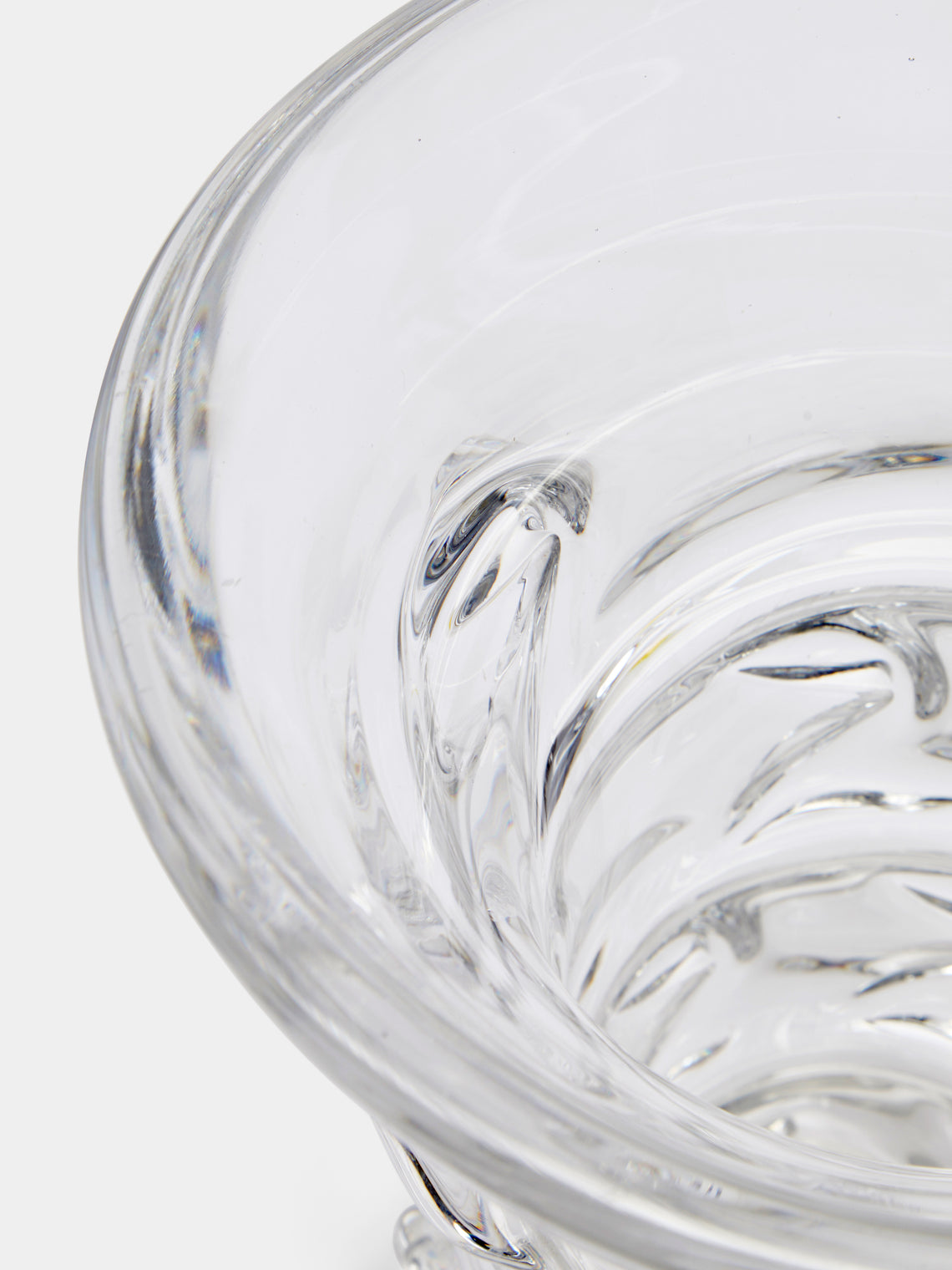 Antique and Vintage - Mid-Century Antonio & Guido Bon for Val Saint Lambert Crystal Vase - Clear - ABASK